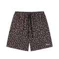 Unisex Heavyweight Leopard Drawstring Shorts